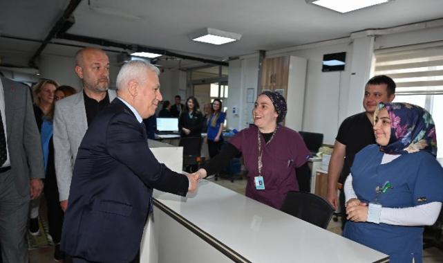Başkan Bozbey’den hastane ziyareti