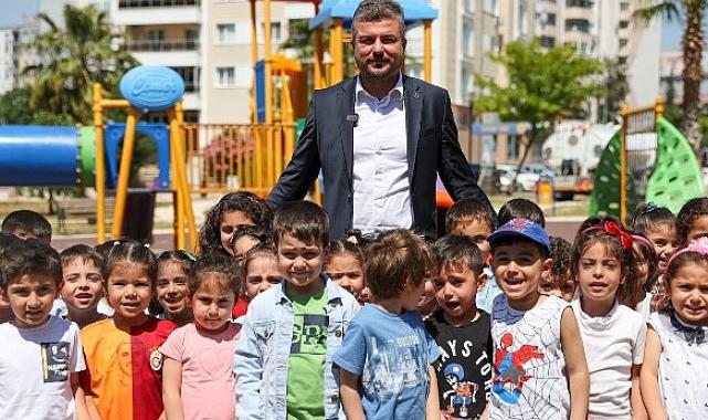 Başkan Duman miniklerle fidan dikti