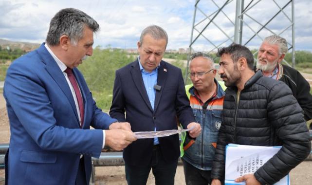 Başkan Uzun çalışmaları yerinde inceledi