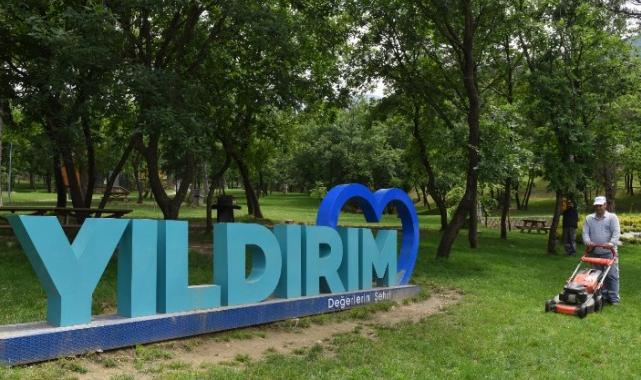 Bursa Yıldırım’ın orman parklarına yaz öncesi bakım