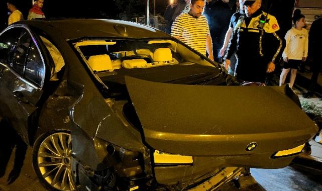 Düzce’de drift kazayla sonuçlandı!