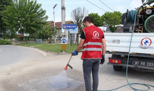 Düzce’de ilaçlama çalışmaları devam ediyor