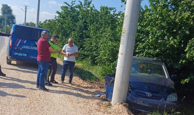 Düzce’de trafik kazası 2 kişi yaralandı