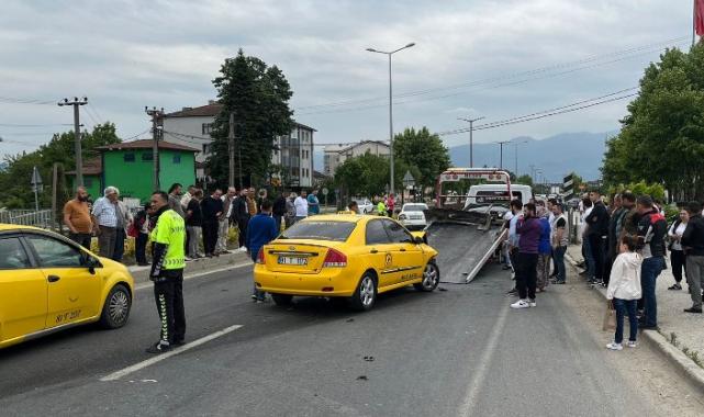 Düzce’de trafikte yarış kazayla sonuçlandı!