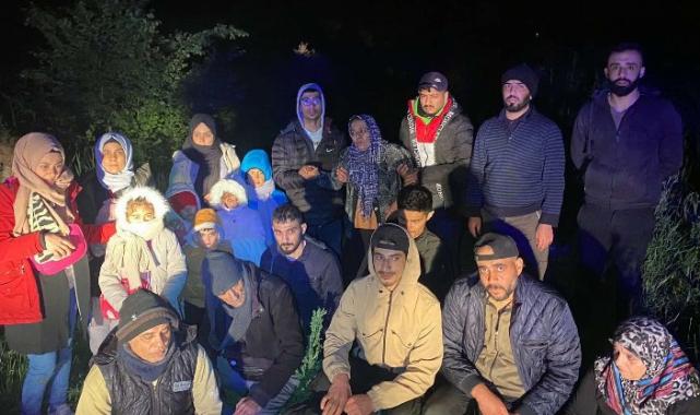 Edirne’de 21 düzensiz göçmen yakalandı