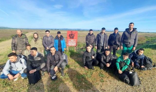 Edirne’de 23 düzensiz göçmen yakalandı