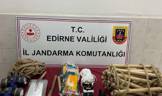 Enez’de kaçak kazıya 6 gözaltı!