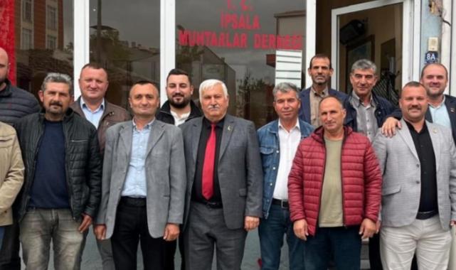 İpsala Muhtarlar Derneği Başkanlığına Çağlar Turgay seçildi