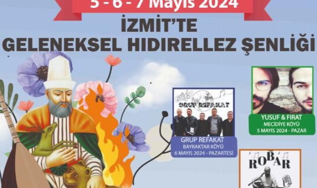 İzmit, Geleneksel Hıdırellez Şenlikleri ile baharı karşılıyor