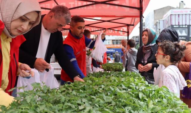 İzmit’te tarımsal kalkınmaya fide desteği