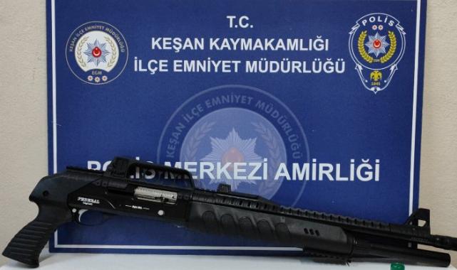 Keşan’da havaya ateş eden şahsa gözaltı