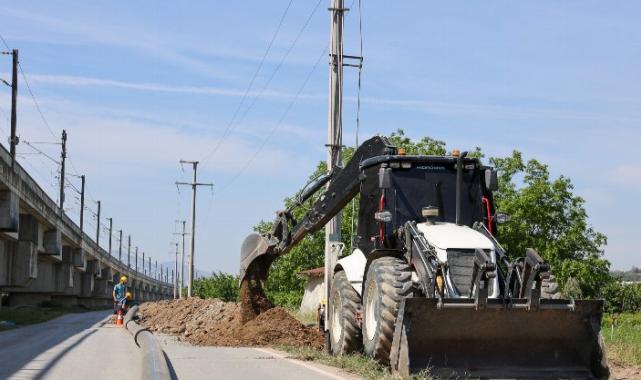 Sakarya’da 4 bin 500 metrelik yeni altyapı hattında çalışmalar sürüyor