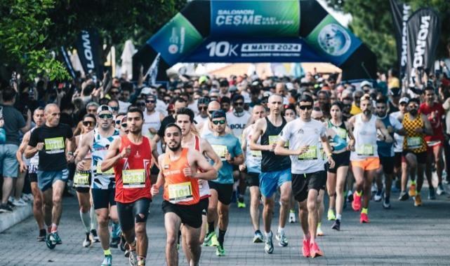 Salomon Çeşme Yarı Maratonu koşuldu
