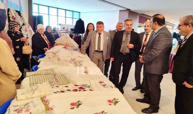 Konya’daki el emeği sergisine yoğun ilgi