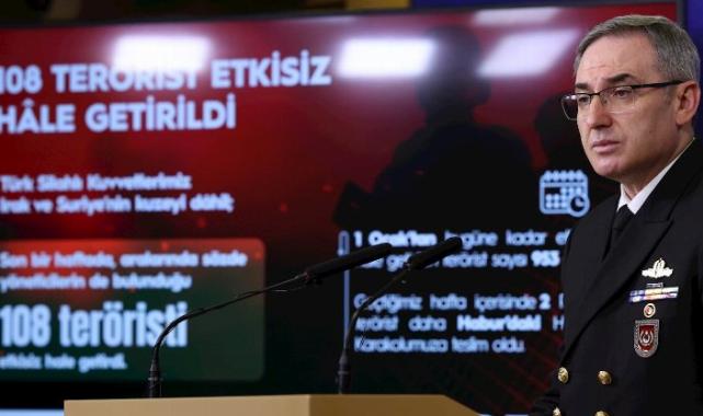 Son 1 haftada 108 terörist etkisiz