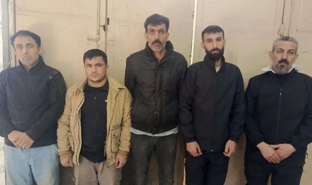 5 kaçak göçmen yakalandı