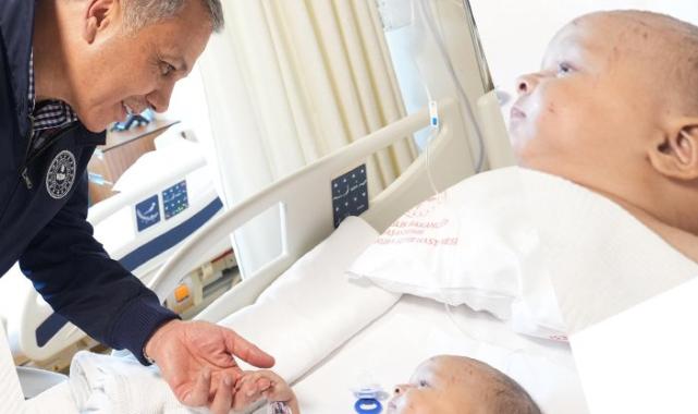 Bakan Yerlikaya’dan Aygözel bebeğe hastane ziyareti