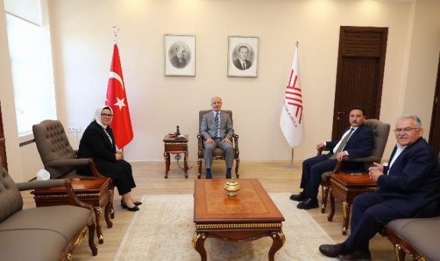 Başkan Büyükkılıç’tan YÖK Başkanı Özvar’a ziyaret