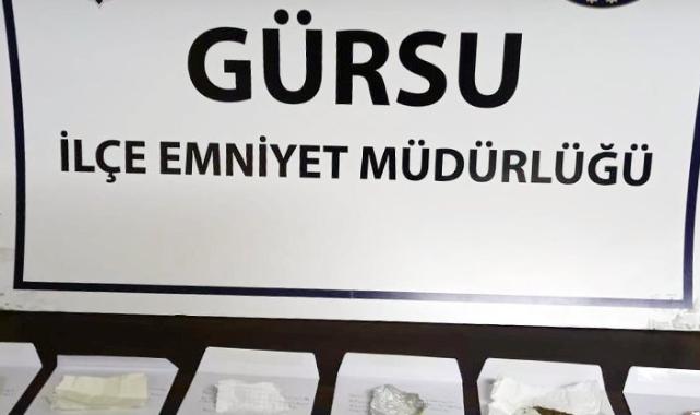 Bursa Gürsu Emniyeti’nden uyuşturucuya geçit yok!