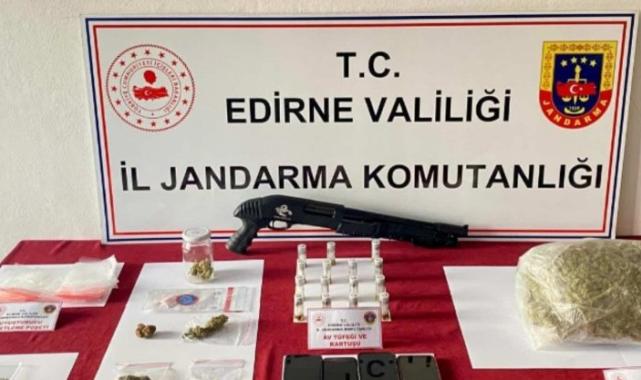 Edirne Jandarma Komutanlığı’ndan uyuşturucu operasyonu