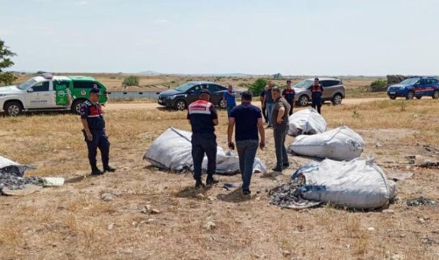 Edirne’de meraya katı atık döken şahsa ceza!