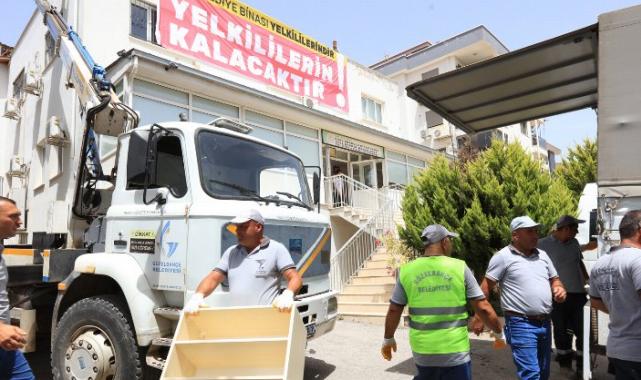 Güzelbahçe’de terk edilmiş Otizm okulu boşaltıldı