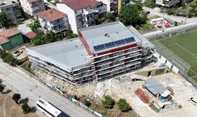 Hasan Doğan Gençlik Merkezinde kompozit cephe imalatı