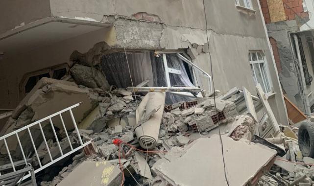 İBB ekipleri çöken binadaki çalışmalarını tamamladı