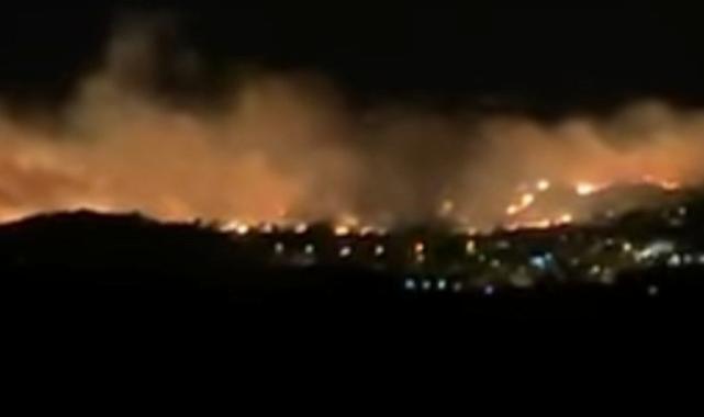 İzmir Dikili’de korkutan yangın