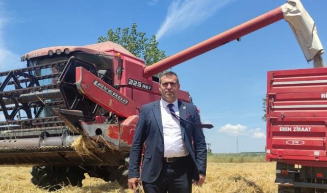 Keşan’ın ilk arpa hasadı yapıldı