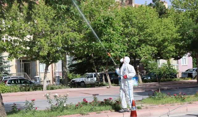 Konya Selçuklu’da ilaçlama çalışmalarına devam