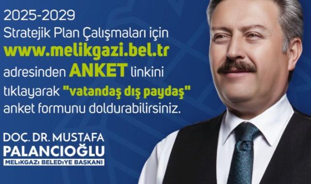 Melikgazi’den, “5 yıllık stratejik plan için vatandaş anketi”