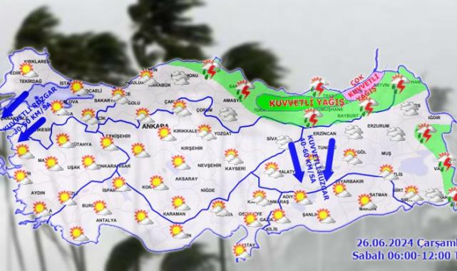 Meteoroloji’den iki ‘kuvvetli’ uyarı