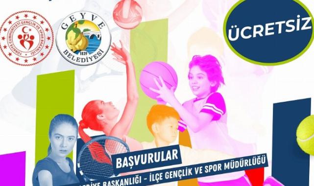 Sakarya Geyve’de ‘yaz spor’da kayıt zamanı