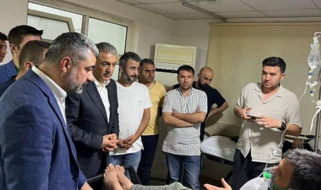 Vali Akkoyun yangında yaralananları ziyaret etti