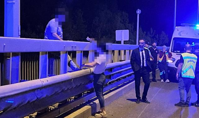 Anadolu Otoyolu’nda intihar girişimi 