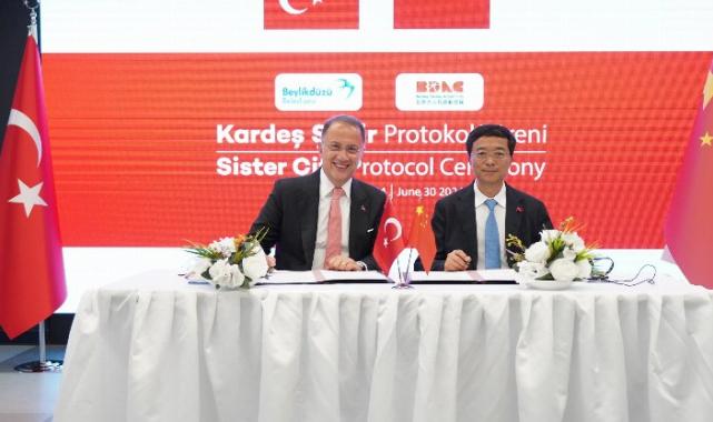 Beylikdüzü ile  Beijing-Daxing Havalimanı Kenti kardeşlik protokolü imzaldı