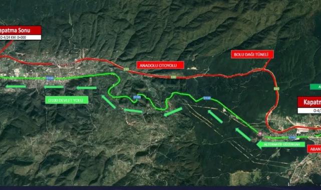 Bolu Dağı tüneli tek yönlü uzatma çalışması yapılacak 