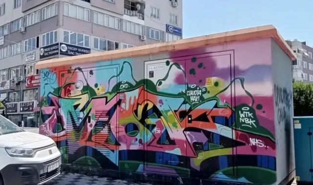 Bursa’da elektrik trafoları rengarenk