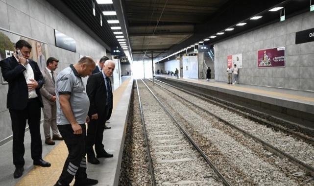 Bursa’da seferlerin normale döndüğü Odunluk İstasyonu’na ziyaret