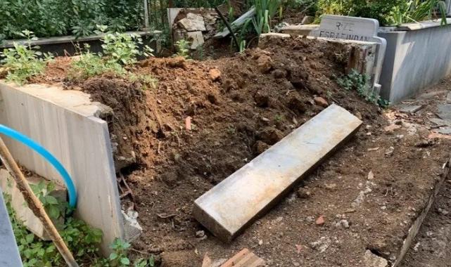 Bursa’nın en eski mezarlığında mezarlar zarar gördü