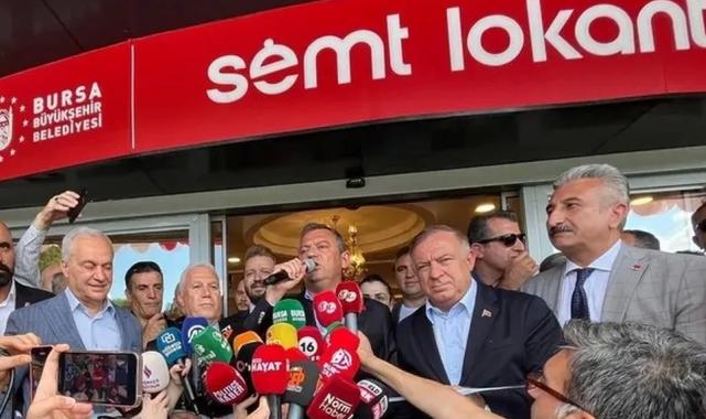 Bursa’nın ilk semt lokantası Özgür Özel’in katılımıyla açıldı