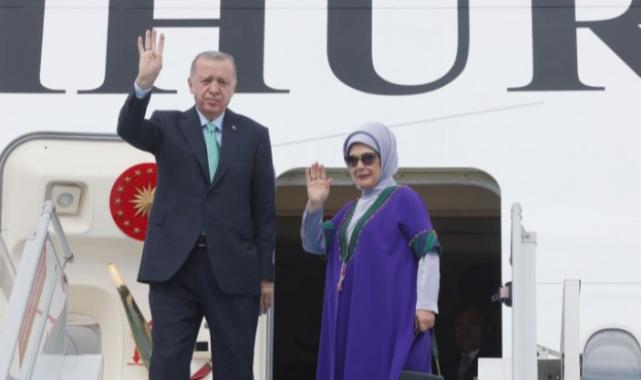 Cumhurbaşkanı Erdoğan Kazakistan’dan ayrıldı