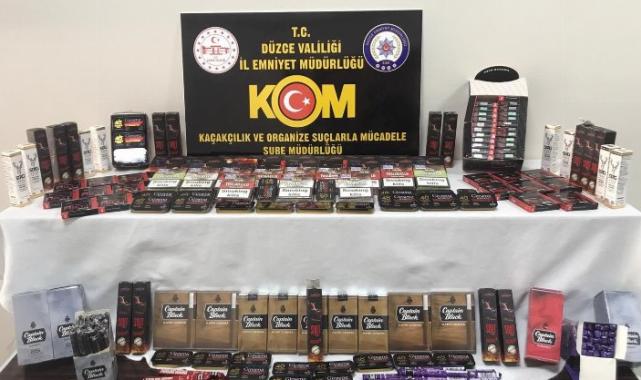 Düzce’de kaçakçılık operasyonu