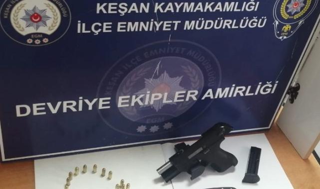 Edirne Keşan’da silahla yaralama olayının zanlısı tutuklandı