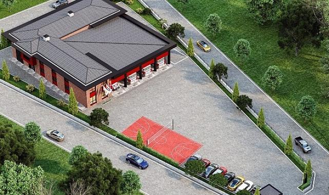 Kartepe itfaiye müfreze binasında temel hazırlığı