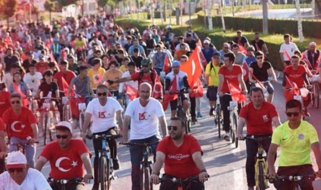 Kayseri’de 15 Temmuz’a özel bisiklet turu
