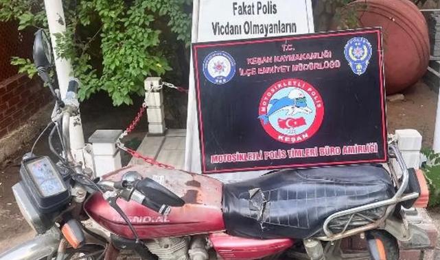 Keşan’da kayıp motosiklet bulundu!