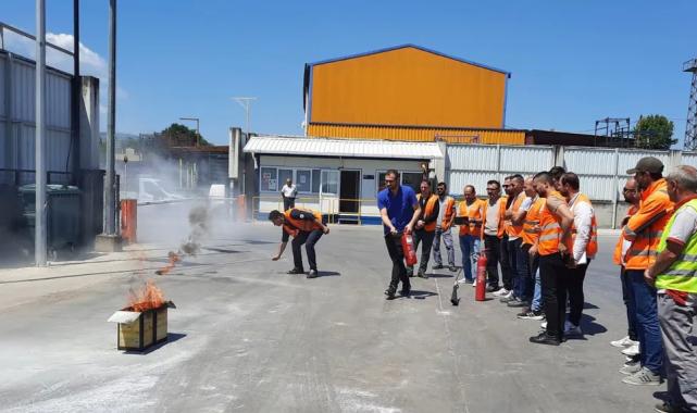 Kocaeli’de itfaiyeden MEPAR Nakliyat’a eğitim