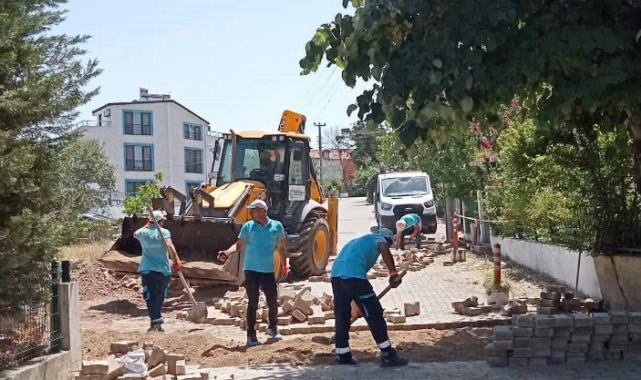 Kocaeli’deki turizm bölgelerinde parke yollar yenilendi
